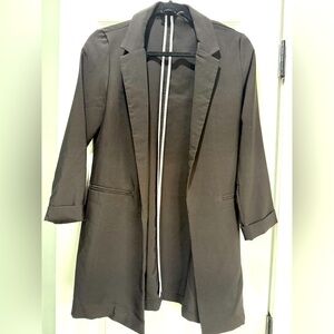 Have black blazer with cropped sleeves size medium